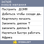 My Wishlist - 347105