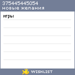 My Wishlist - 375445445054