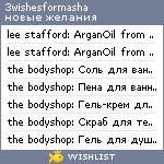 My Wishlist - 3wishesformasha