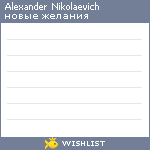 My Wishlist - 4560d3fa