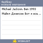 My Wishlist - 4eshkey