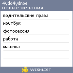 My Wishlist - 4ydo4ydnoe