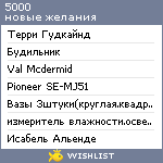 My Wishlist - 5000