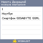 My Wishlist - 56fae727