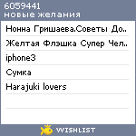 My Wishlist - 6059441