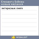My Wishlist - 731c53e2
