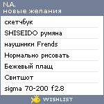 My Wishlist - 734b0500