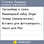 My Wishlist - 7537948b