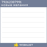 My Wishlist - 79262387991