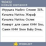My Wishlist - 910432