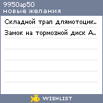 My Wishlist - 9950ap50