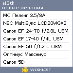 My Wishlist - a13th