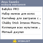 My Wishlist - a79a9776