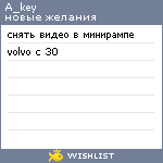 My Wishlist - a_key