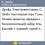 My Wishlist - a_lienka