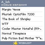 My Wishlist - a_lish