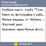 My Wishlist - a_logkevich