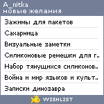 My Wishlist - a_nitka