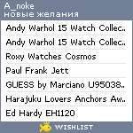 My Wishlist - a_noke