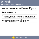 My Wishlist - a_nutik