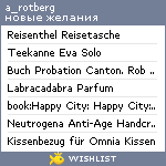 My Wishlist - a_rotberg