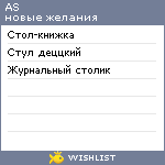 My Wishlist - a_s