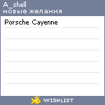 My Wishlist - a_shell