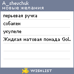 My Wishlist - a_shevchuk