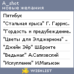 My Wishlist - a_shot