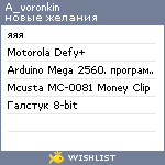 My Wishlist - a_voronkin