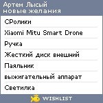 My Wishlist - aa7a1946