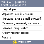 My Wishlist - aa9cc167