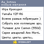 My Wishlist - aa_kotova