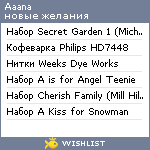 My Wishlist - aaana