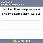 My Wishlist - aanakup