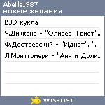 My Wishlist - abeille1987