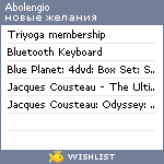 My Wishlist - abolengio