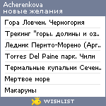 My Wishlist - acherenkova