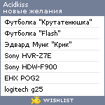 My Wishlist - acidkiss