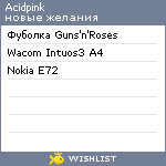 My Wishlist - acidpink