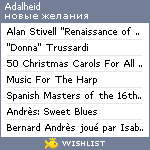 My Wishlist - adalheid