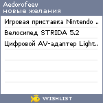 My Wishlist - aedorofeev