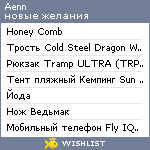 My Wishlist - aenn