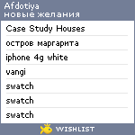 My Wishlist - afdotiya