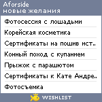 My Wishlist - aforside