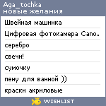 My Wishlist - aga_tochka