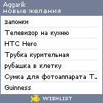 My Wishlist - aggarik