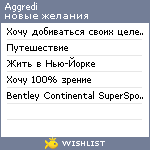 My Wishlist - aggredi