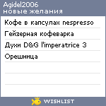 My Wishlist - agidel2006