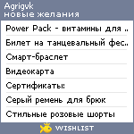 My Wishlist - agrigvk